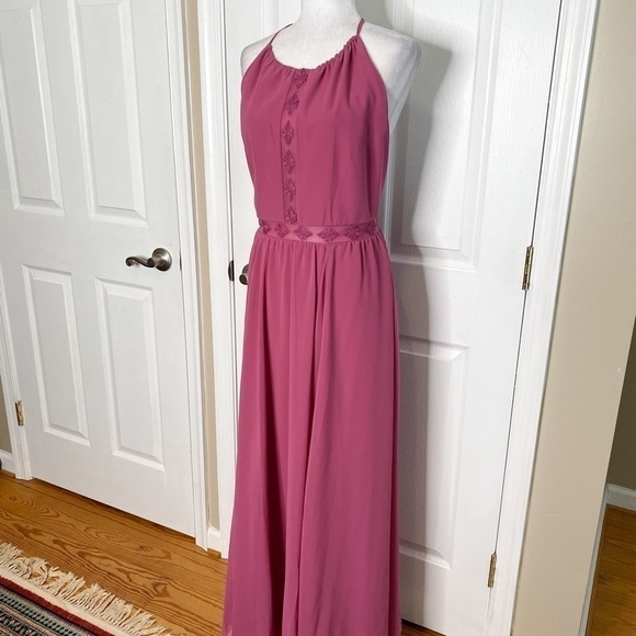 Dress the Population Odette Halter Maxi Dress - Picture 2 of 9